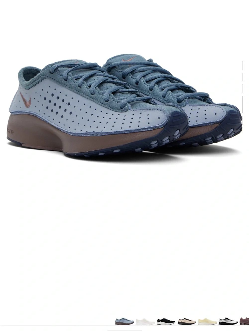 Nike Low-Top Suede Sneakers in Ashen Slate and Tattoo - Picture 5 of 7